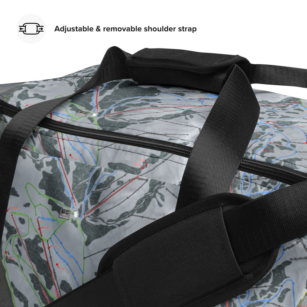 Alta, Utah Ski Trail Map Printed Duffle Bag - Powderaddicts