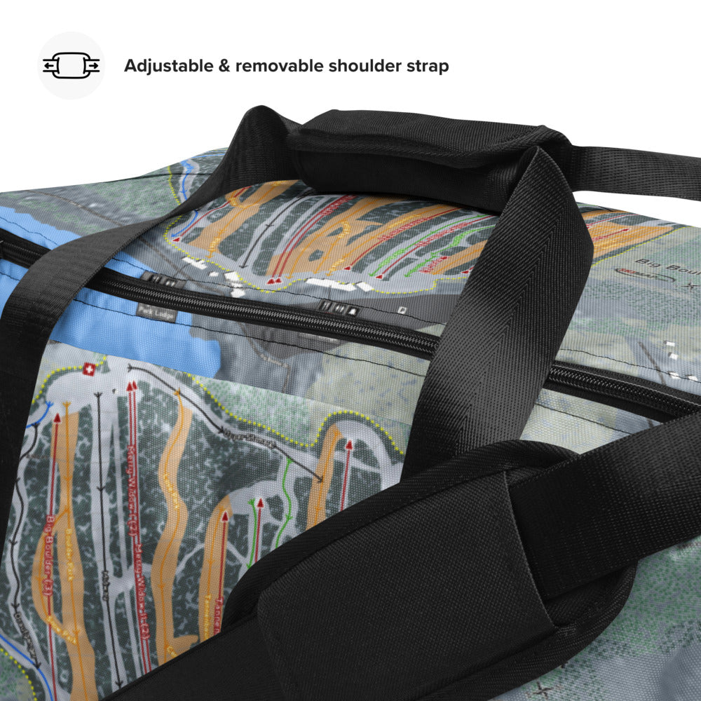 Big Boulder, Pennsylvania Ski Trail Map Duffle Bag - Powderaddicts