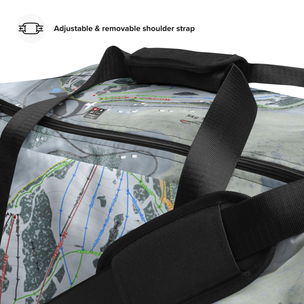 Sky Tavern, Nevada Ski Trail Map Duffle Bag - Powderaddicts