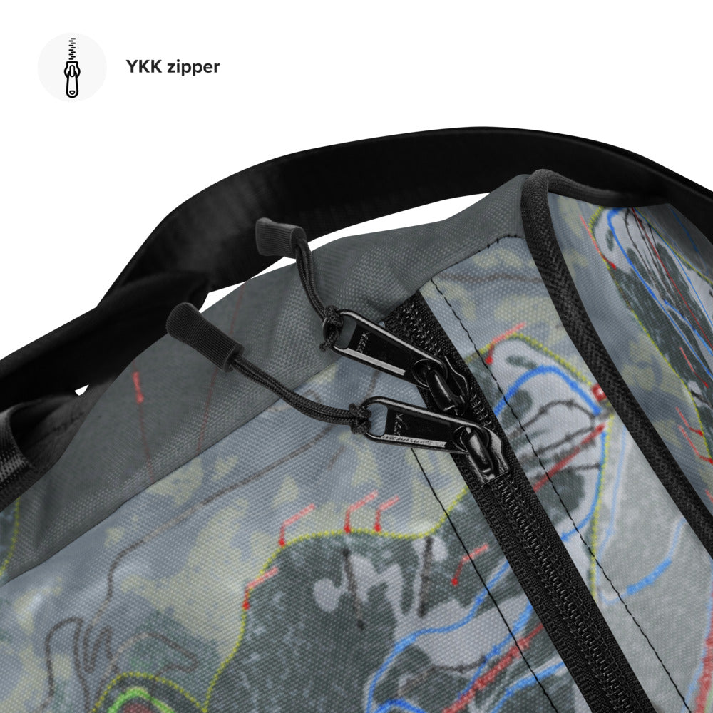 Deer Valley, Utah Ski Trail Map Duffle Bag - Powderaddicts