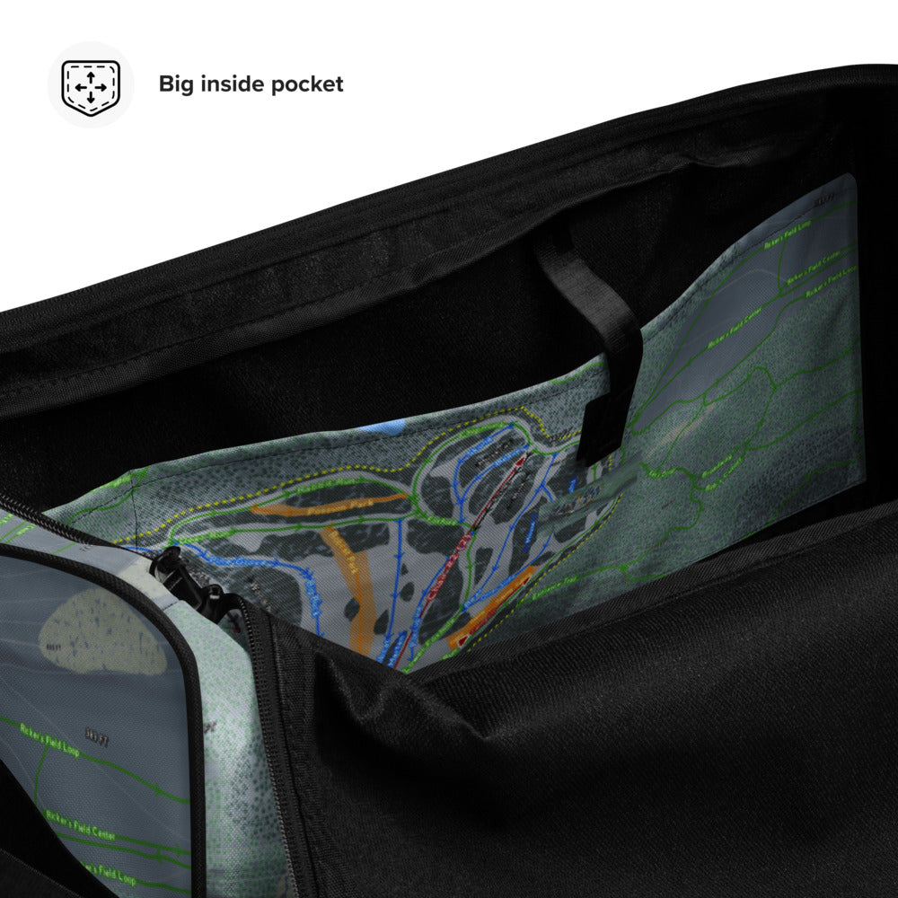 Lost Valley, Maine Ski Trail Map Duffle Bag - Powderaddicts