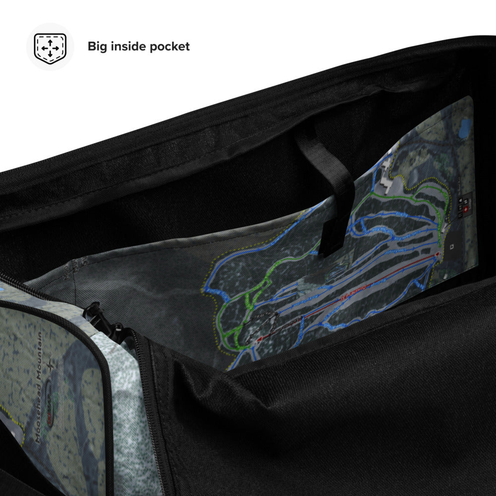 Moosehead Mountain, Maine Ski Trail Map Duffle Bag - Powderaddicts