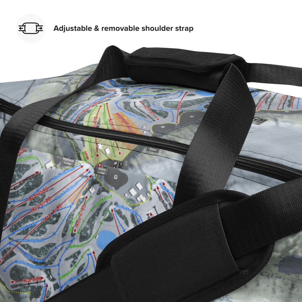 Afton Alps, Minnesota Ski Trail Map Duffle Bag - Powderaddicts