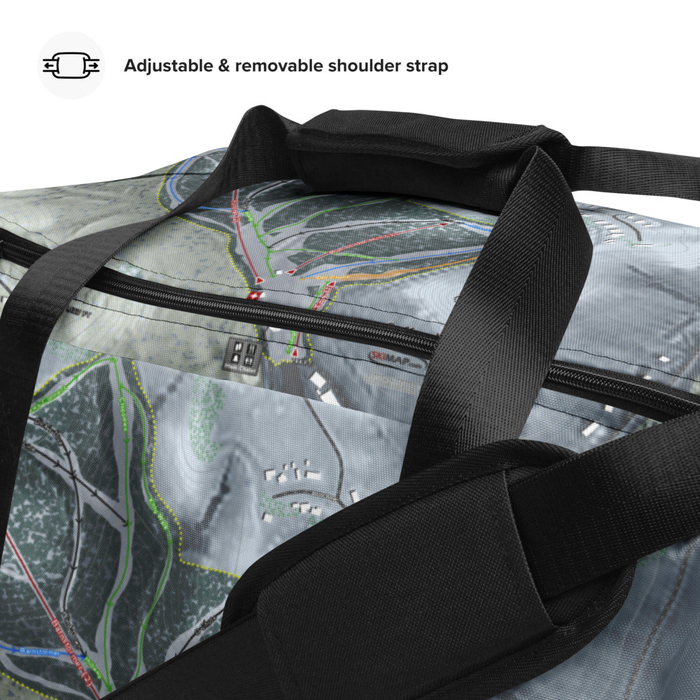 Coffee Mill, Minnesota Ski Trail Map Duffle Bag - Powderaddicts