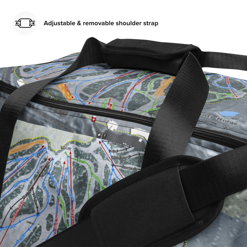 Giants Ridge, Minnesota Ski Trail Map Duffle Bag - Powderaddicts