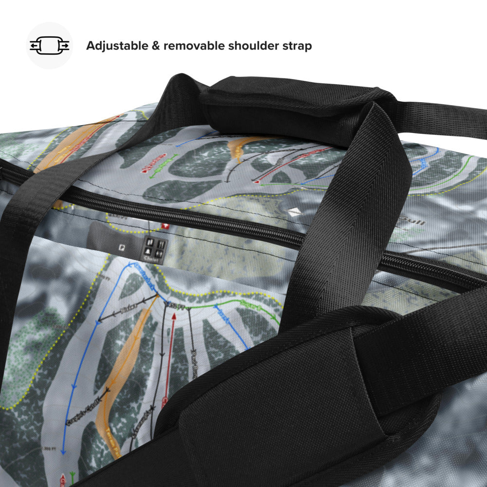 Mount Ski Gull, Minnesota Ski Trail Map Duffle Bag - Powderaddicts