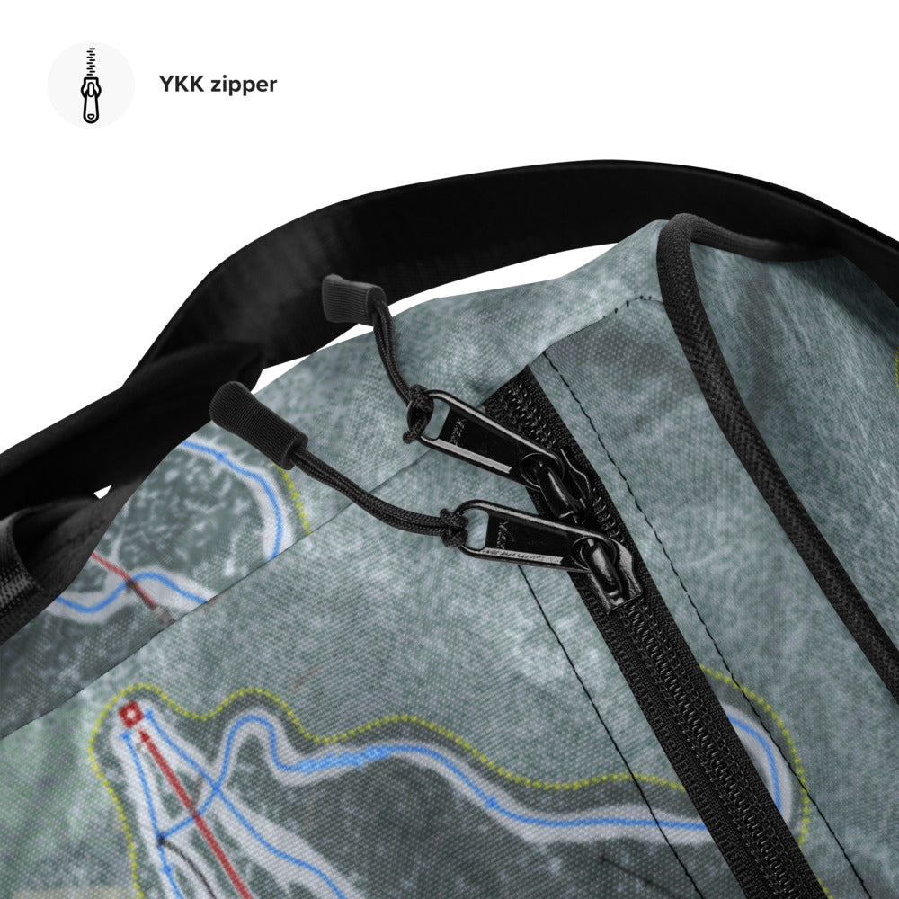 Attitash Mountain, New Hampshire Ski Trail Map Duffle Bag - Powderaddicts