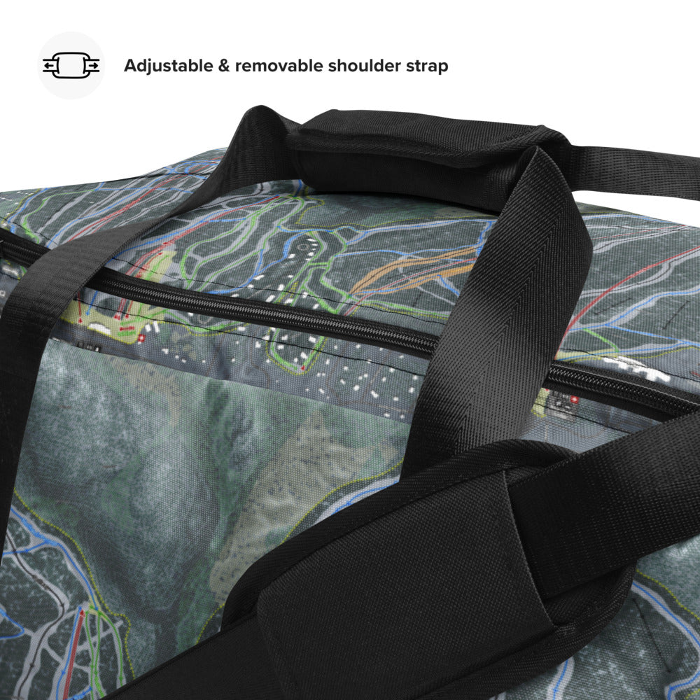 Attitash Mountain, New Hampshire Ski Trail Map Duffle Bag - Powderaddicts