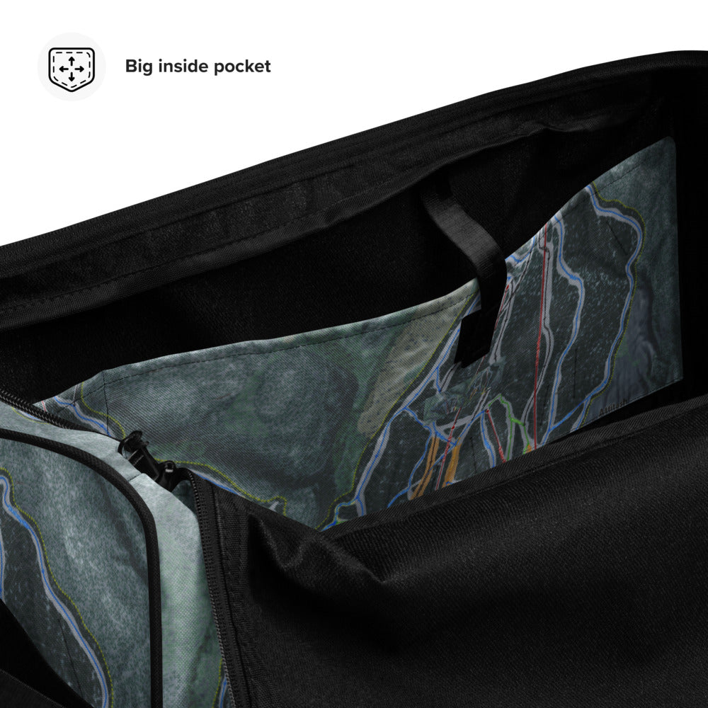 Attitash Mountain, New Hampshire Ski Trail Map Duffle Bag - Powderaddicts