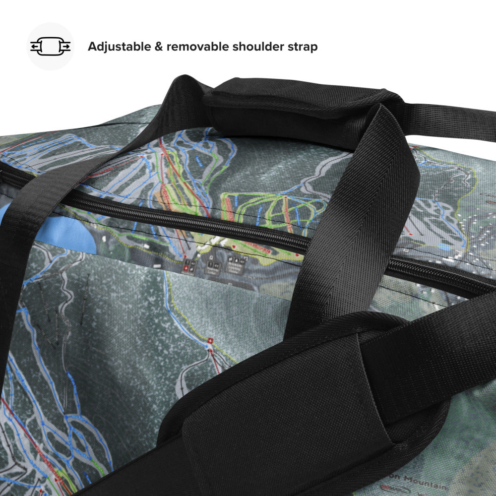 Cannon Mountain,  New Hampshire Ski Trail Map Duffle Bag - Powderaddicts