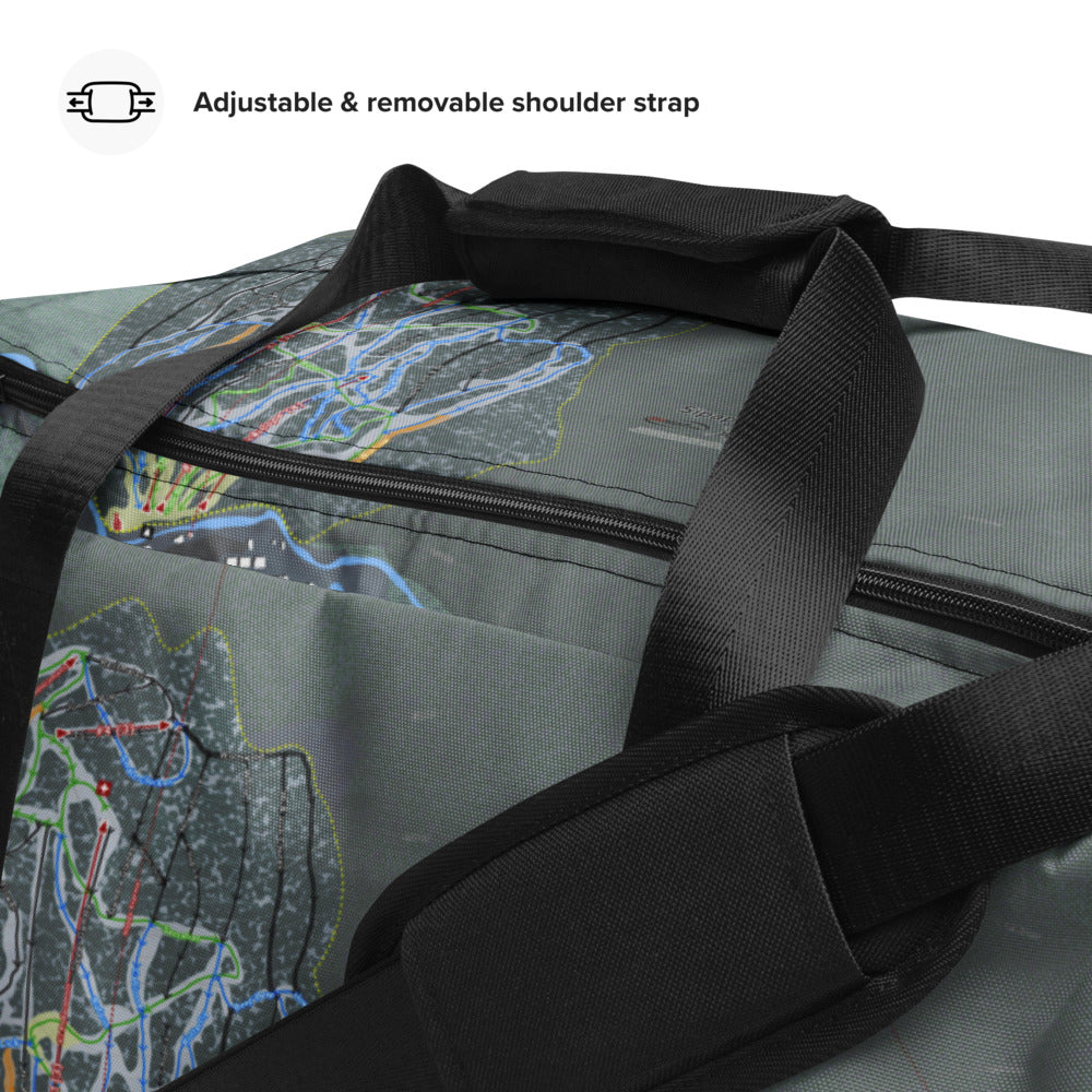 Sipapu, New Mexico Ski Trail Map Duffle Bag - Powderaddicts