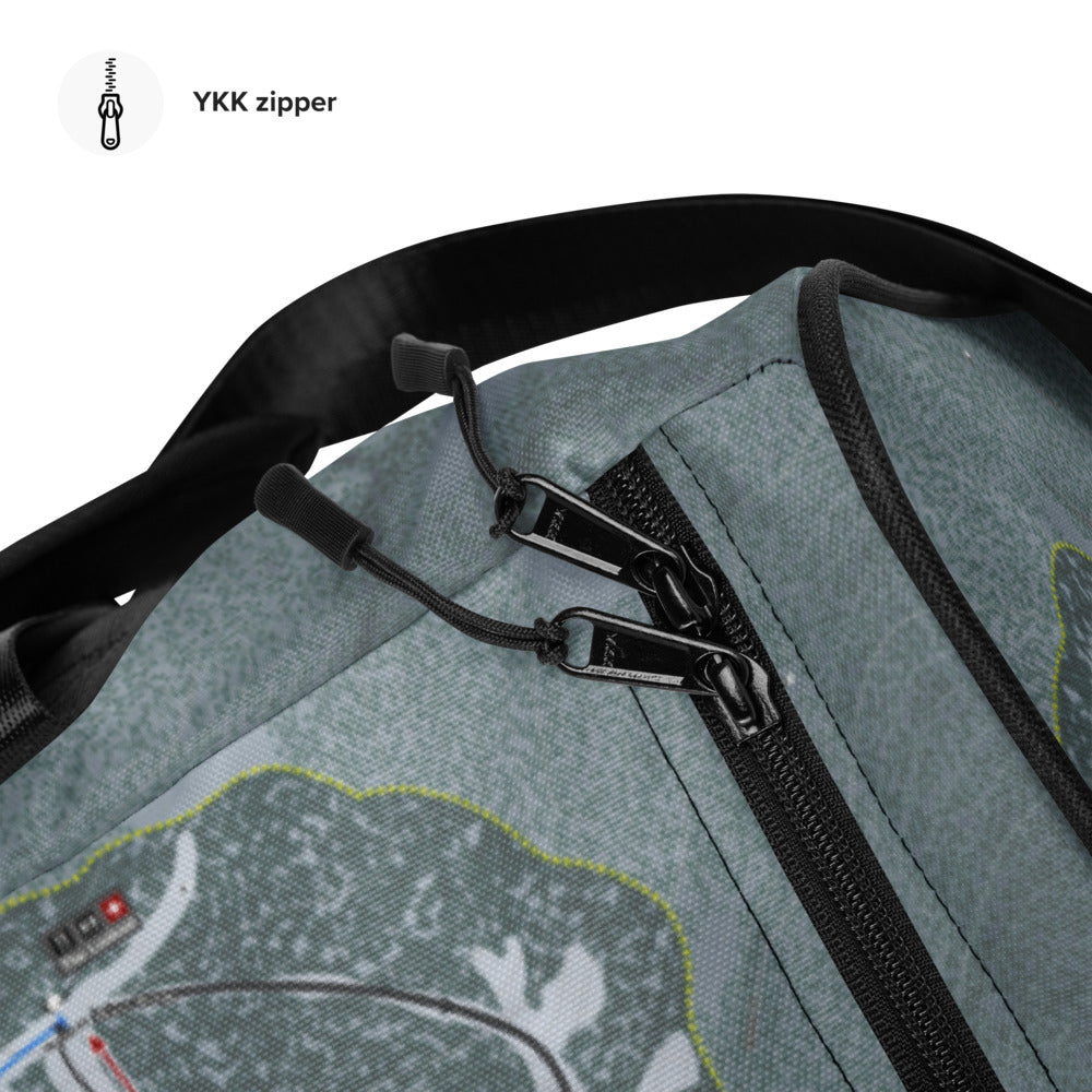 Eldora, Colorado Ski Trail Map Duffle Bag - Powderaddicts