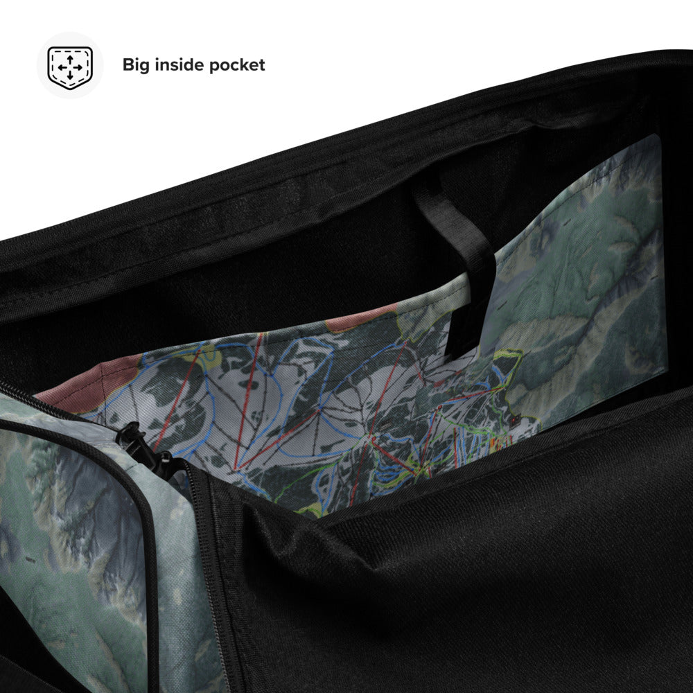 Vail, Colorado Ski Trail Map Duffle Bag - Powderaddicts