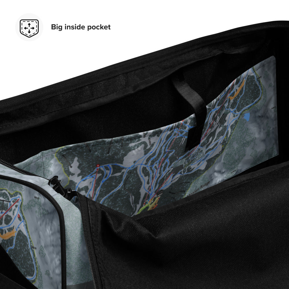 Mission Ridge, Washington Ski Trail Map Duffle Bag - Powderaddicts