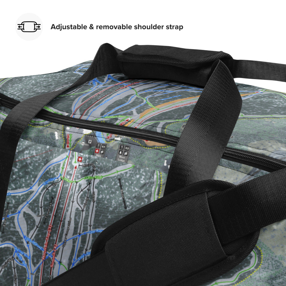 Berkshire East, Massachusetts Ski Trail Map Duffle Bag - Powderaddicts