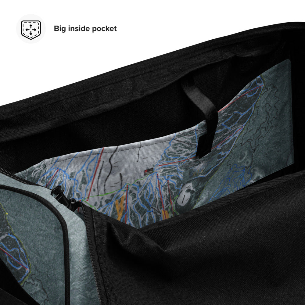 Mt Bachelor, Oregon Ski Trail Map Duffle Bag - Powderaddicts