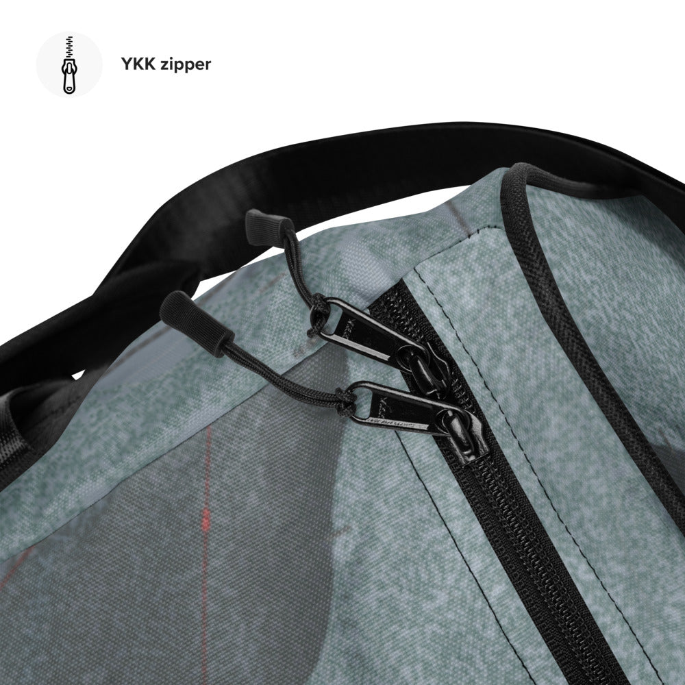 Lookout Pass, Idaho Ski Trail Map Duffle Bag - Powderaddicts