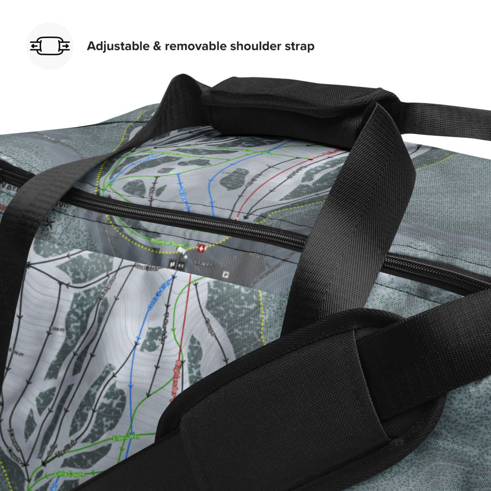 Warner Canyon, Oregon Ski Trail Map Duffle Bag - Powderaddicts