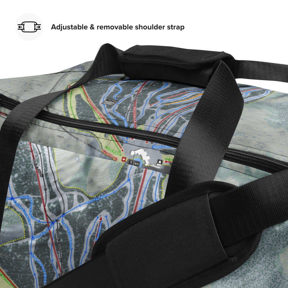 Wachusett, Massachusetts Ski Trail Map Duffle Bag - Powderaddicts