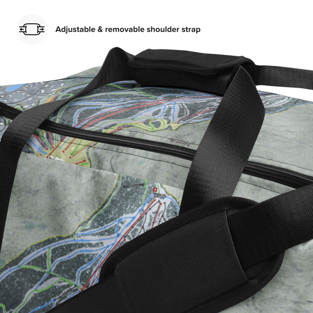 Bromley, Vermont Ski Trail Map Duffle Bag - Powderaddicts