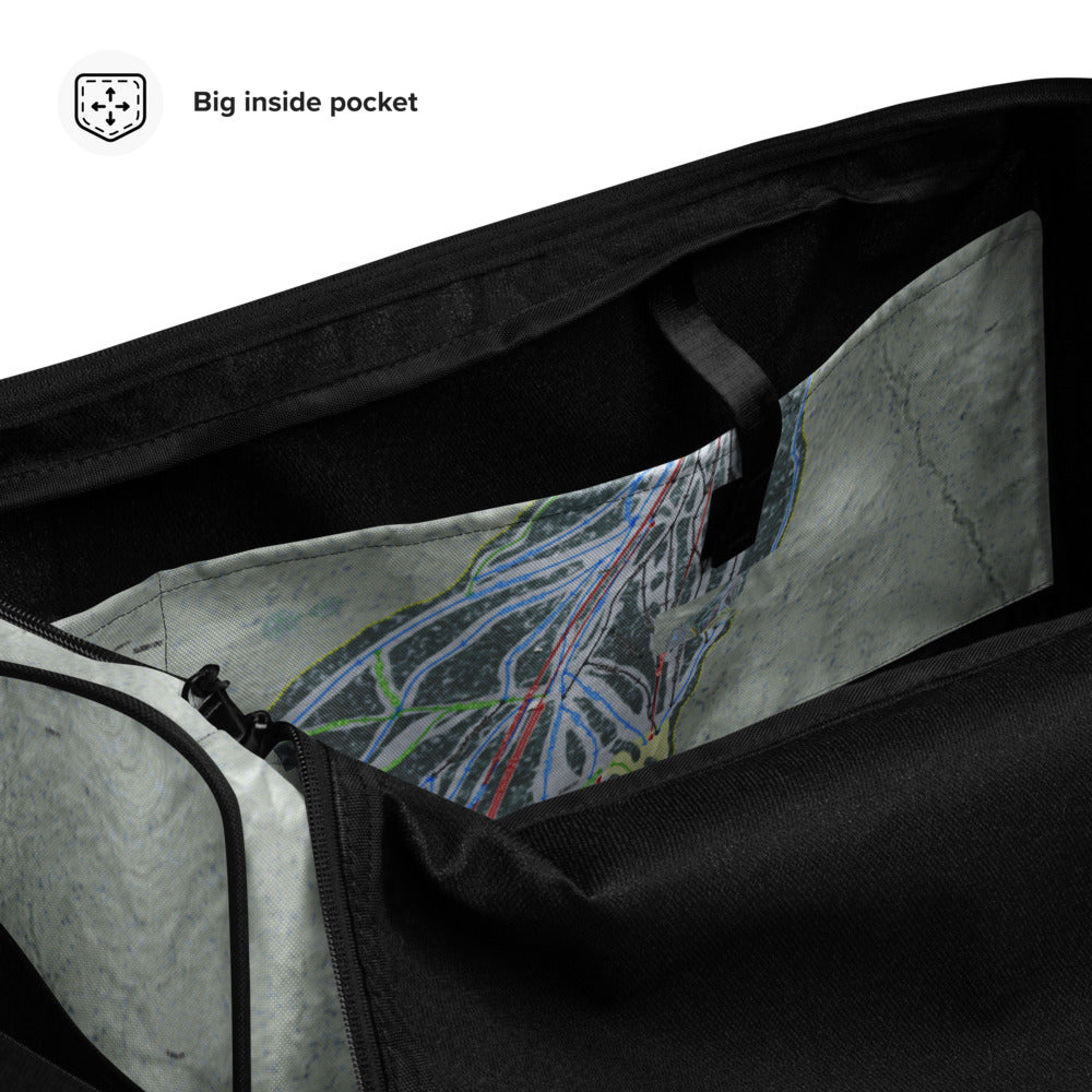 Bromley, Vermont Ski Trail Map Duffle Bag - Powderaddicts