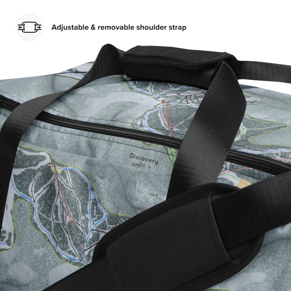 Discovery, Montana Ski Trail Map Duffle Bag - Powderaddicts