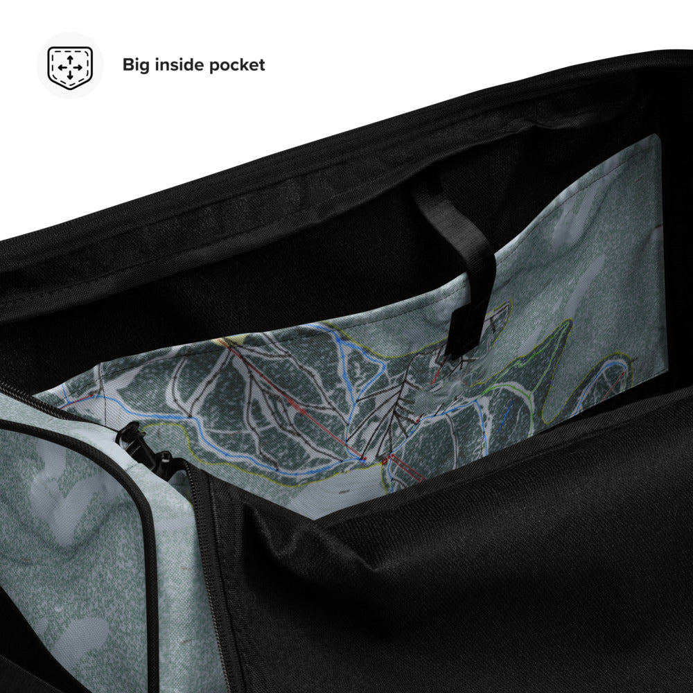 Discovery, Montana Ski Trail Map Duffle Bag - Powderaddicts