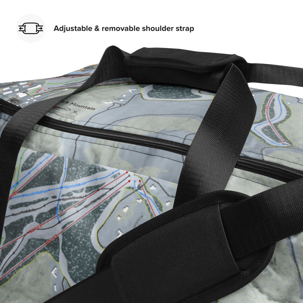 Beech Mountain, North Carolina Ski Trail Map Duffle Bag - Powderaddicts