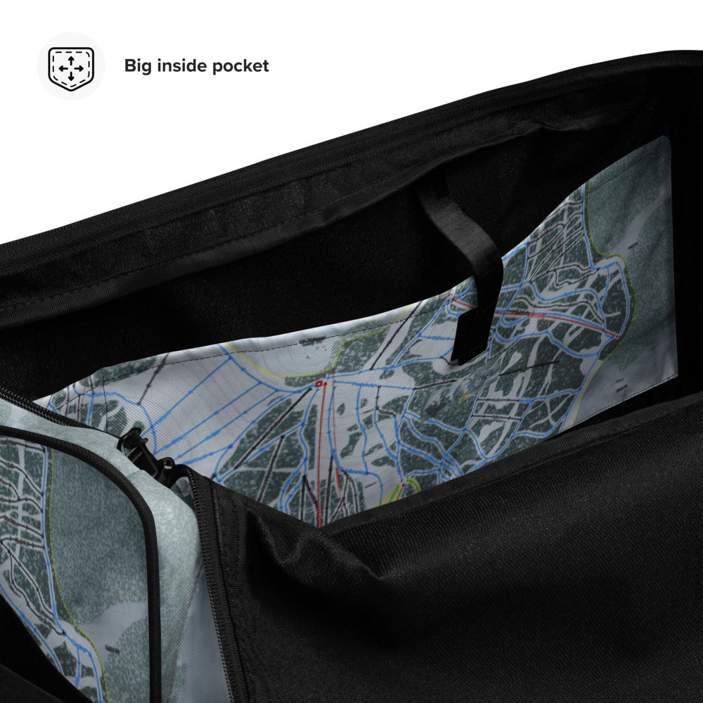 Great Divide, Montana Ski Trail Map Duffle Bag - Powderaddicts