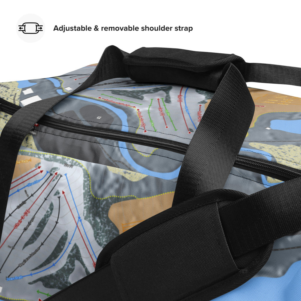 Brandywine, Ohio Ski Trail Map Duffle Bag - Powderaddicts