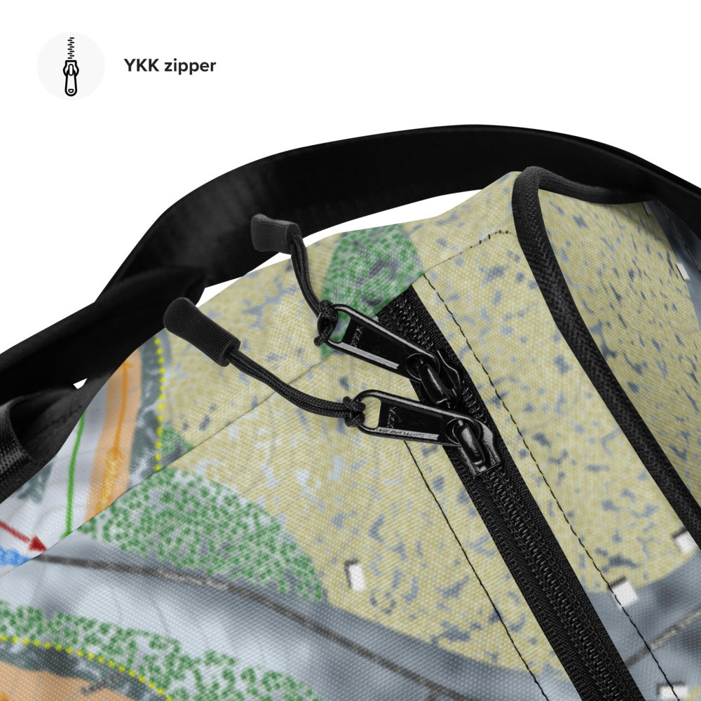 Mad River Mountain, Ohio Ski Trail Map Duffle Bag - Powderaddicts