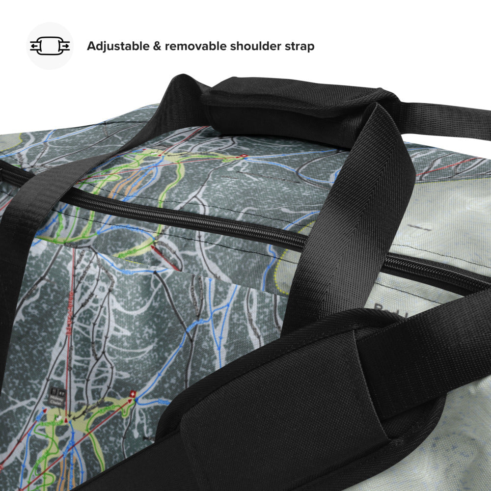 Red Lodge, Montana Ski Trail Map Duffle Bag - Powderaddicts