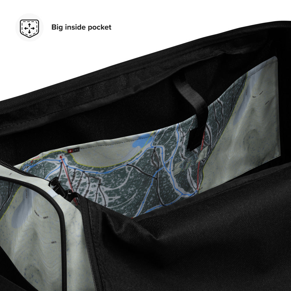 Red Lodge, Montana Ski Trail Map Duffle Bag - Powderaddicts