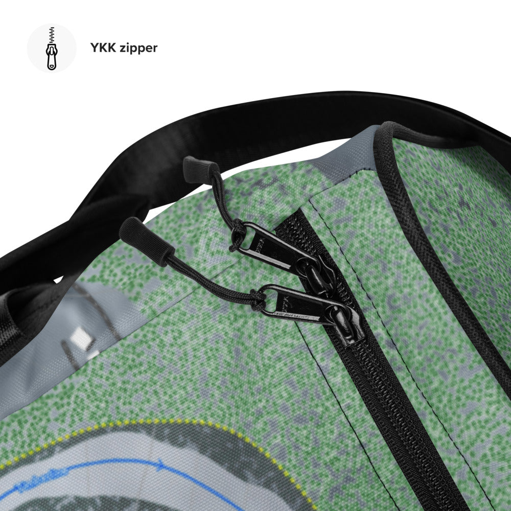 Snow Trails, Ohio Ski Trail Map Duffle Bag - Powderaddicts