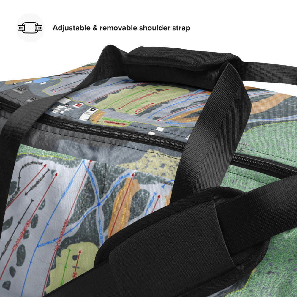 Snow Trails, Ohio Ski Trail Map Duffle Bag - Powderaddicts