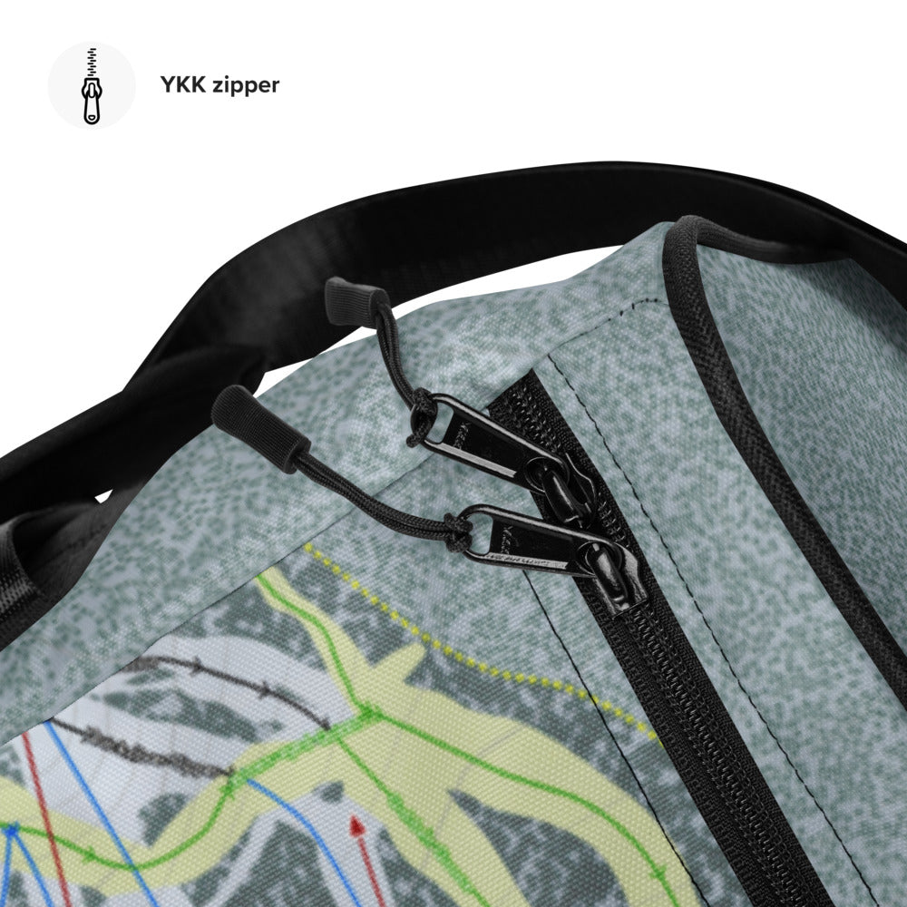 Showdown, Montana Ski Trail Map Duffle Bag - Powderaddicts