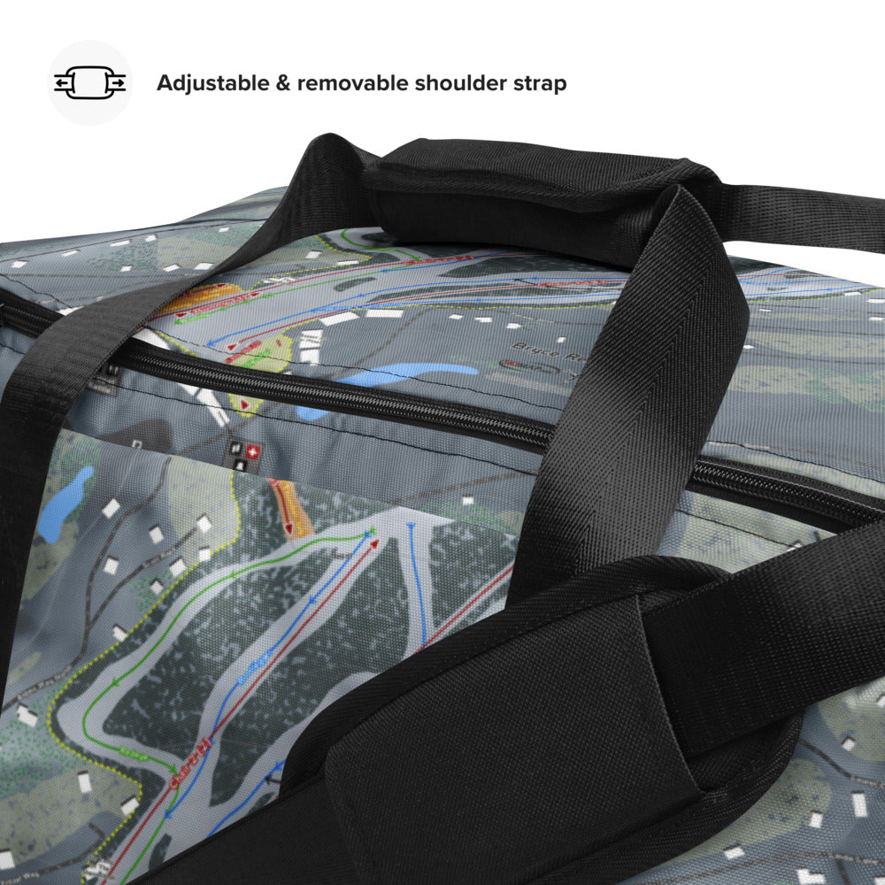 Bryce, Virginia Ski Trail Map Duffle Bag - Powderaddicts