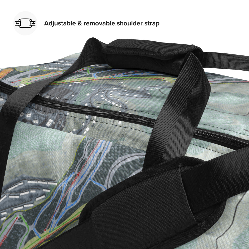 Massanutten, Virginia  Ski Trail Map Duffle Bag - Powderaddicts