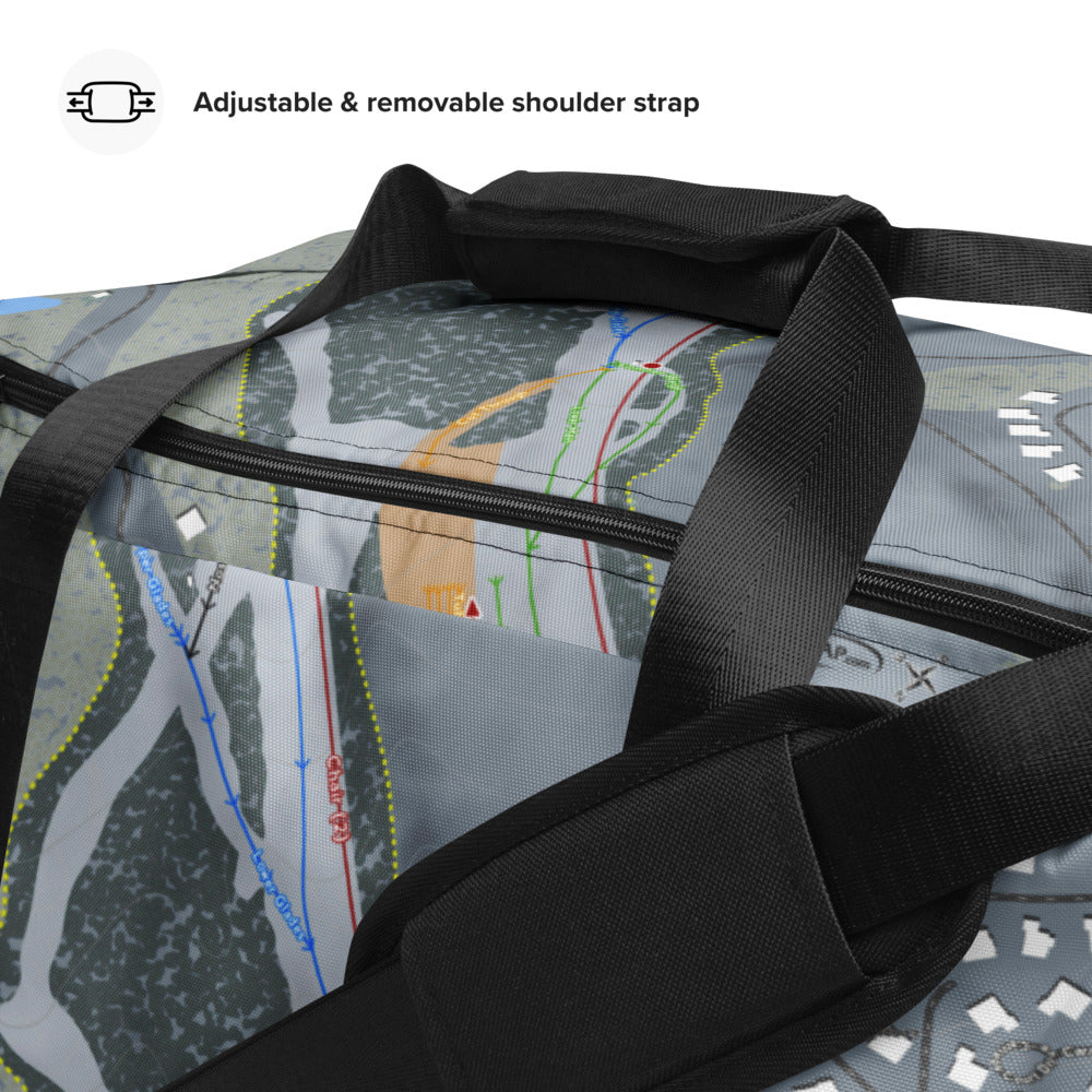 The Homestead, Virginia  Ski Trail Map Duffle Bag - Powderaddicts