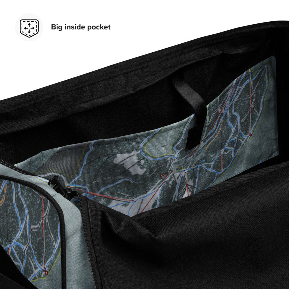 Whitefish, Montana Ski Trail Map Duffle Bag - Powderaddicts