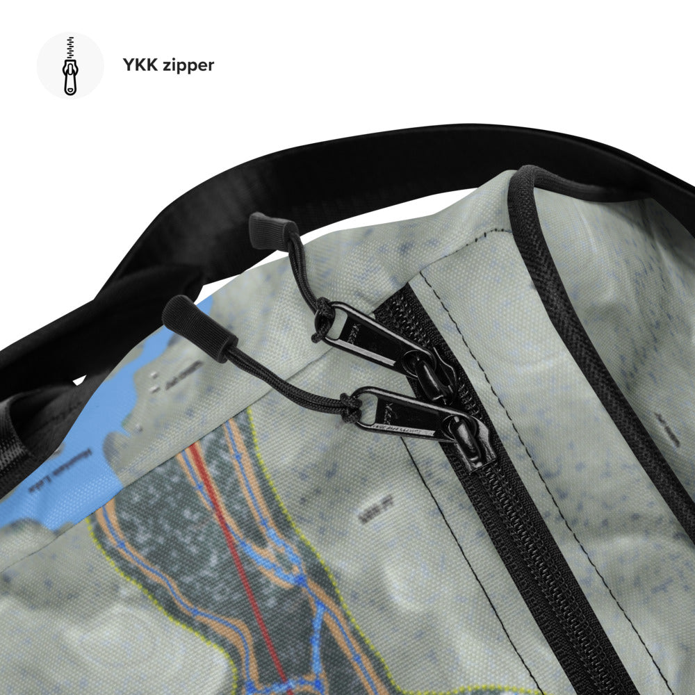 Mountain Creek, New Jersey Ski Trail Map Duffle Bag - Powderaddicts