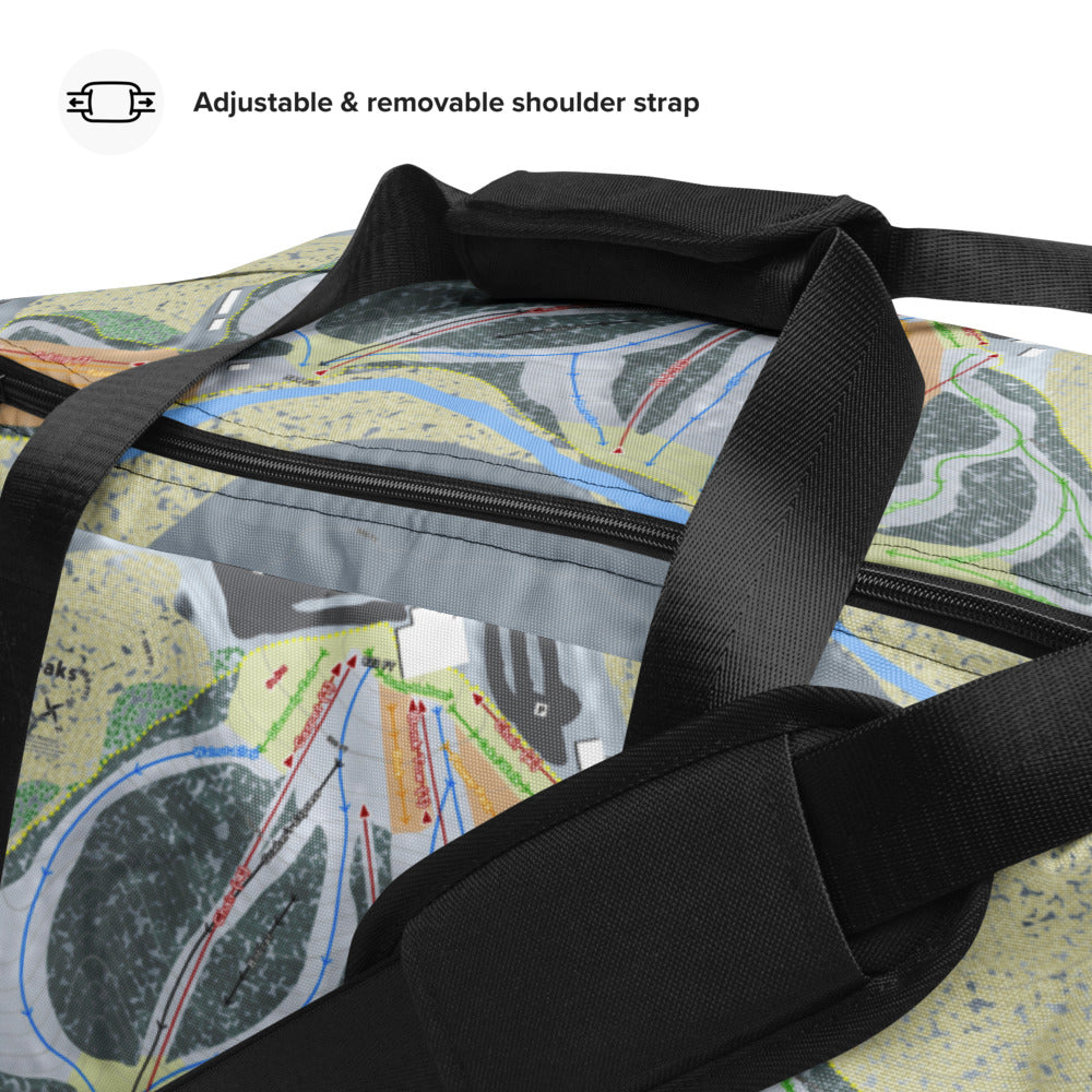 Paoli Peaks, Indiana Ski Trail Map Duffle Bag - Powderaddicts