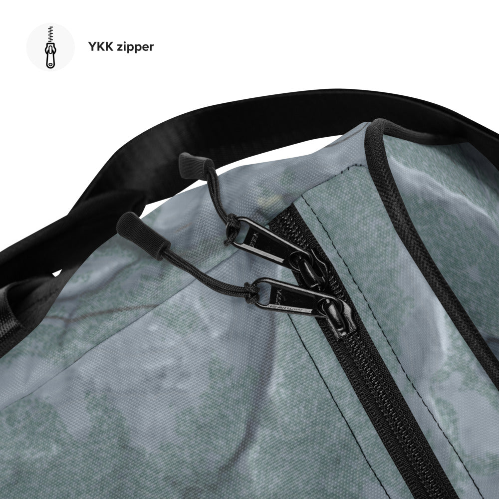 Yellowstone Club, Montana Ski Trail Map Duffle Bag - Powderaddicts