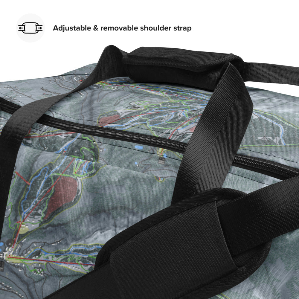 Yellowstone Club, Montana Ski Trail Map Duffle Bag - Powderaddicts