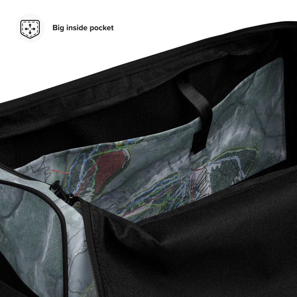 Yellowstone Club, Montana Ski Trail Map Duffle Bag - Powderaddicts