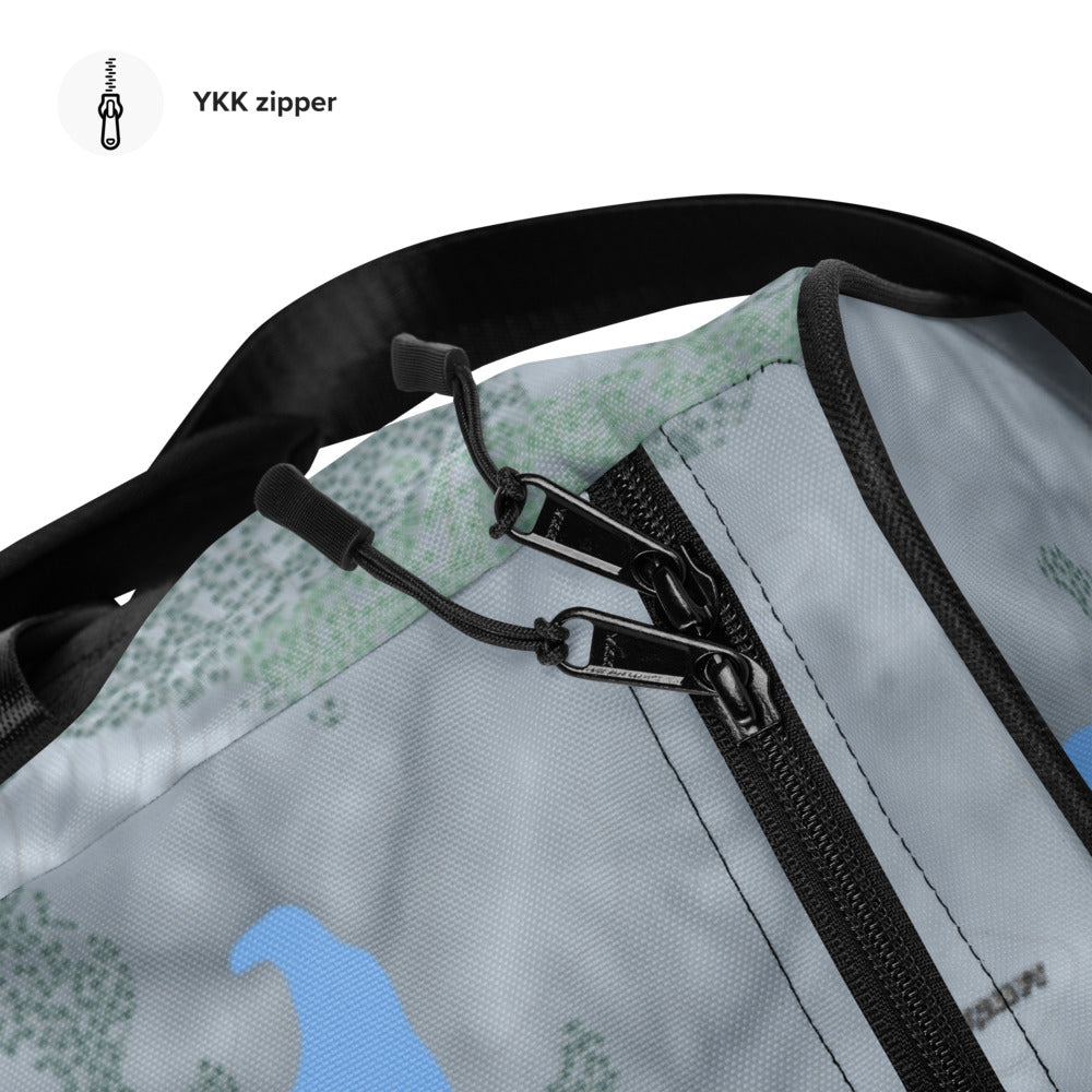 Snow Valley,  California Ski Trail Map Duffle Bag - Powderaddicts