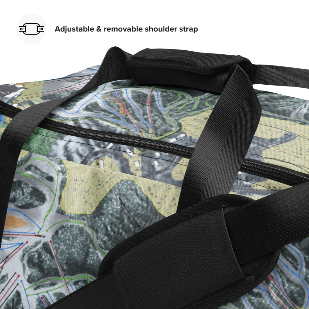 Nub's Nob, Michigan Ski Trail Map Duffle Bag - Powderaddicts