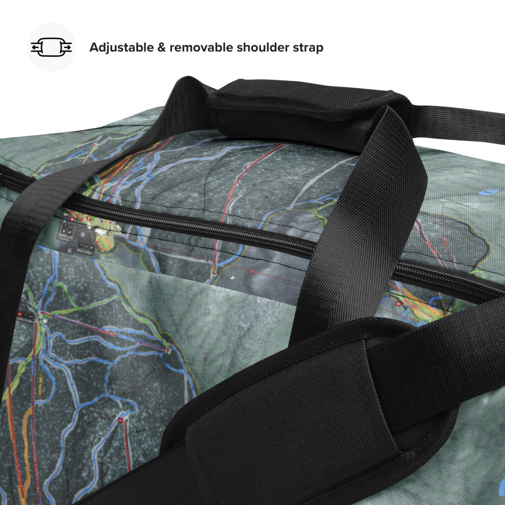 Gore Mountain, New York Ski Trail Map Duffle Bag - Powderaddicts