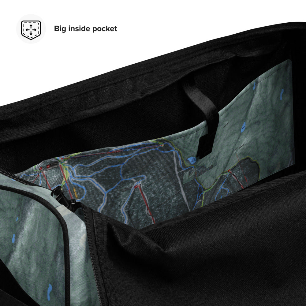 Gore Mountain, New York Ski Trail Map Duffle Bag - Powderaddicts