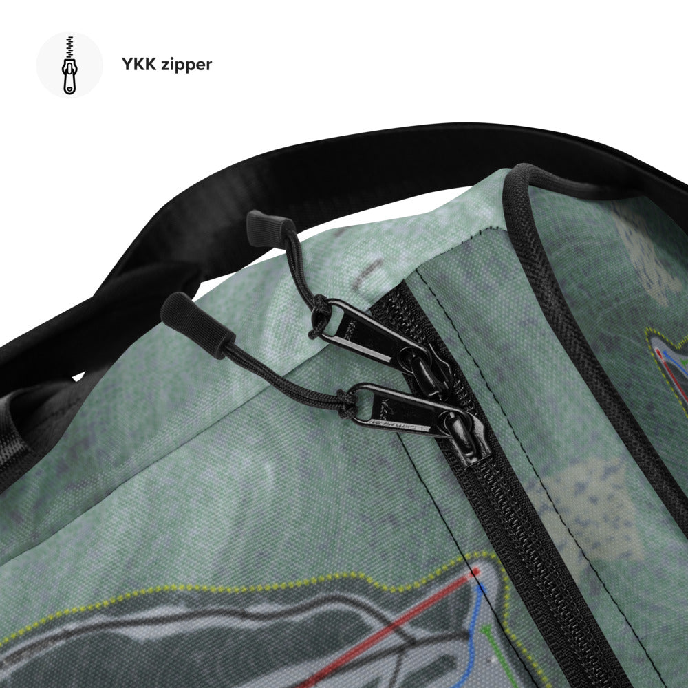 Hunter Mountain, New York Ski Trail Map Duffle Bag - Powderaddicts